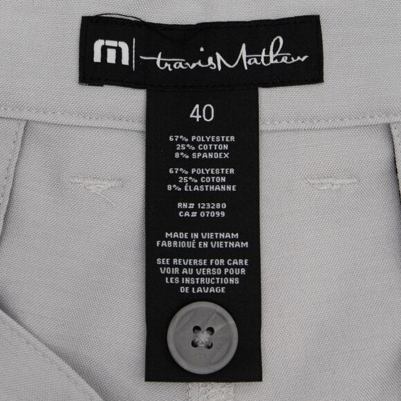 Travis Mathew Heather Gray Golf Resort To This Palm Tree Print Shorts Size 40 - Picture 5 of 8